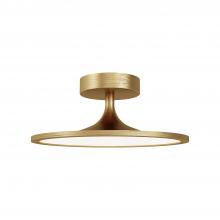 Alora Lighting SF418012BG - Issa 12-in Brushed Gold LED Semi Flush Mount