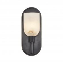 Alora Lighting WV338101UBAR - Lucian 9-in Urban Bronze/Alabaster 1 Light Wall/Vanity