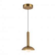 Alora Lighting PD616109BGOP-UNV - Arden 9-in Brushed Gold/Opal Glass LED Pendant