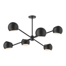 Alora Lighting CH648637MB - Willow 37-in Matte Black 6 Lights Chandeliers