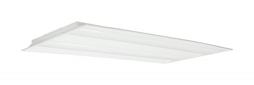 2X4 Double Basket LED Troffer Fixture; Wattage Selectable; CCT Selectable; Lumens Selectable;