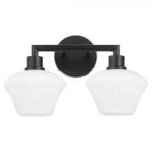 Quorum 5221-2-59 - Cassini 2 Light Vanity, Matte Black