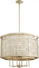 Quorum 6875-6-60 - Laser Cut 6LT Drum Pendant - AS