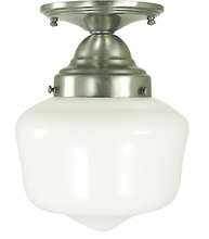  2551 AB - 1-Light Antique Brass Taylor Flush / Semi-Flush Mount