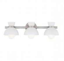 Savoy House Meridian M80075BN - 3-Light Bathroom Vanity Light in Brushed Nickel