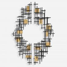  04305 - Reflection Metal Grid Wall Decor, S/2