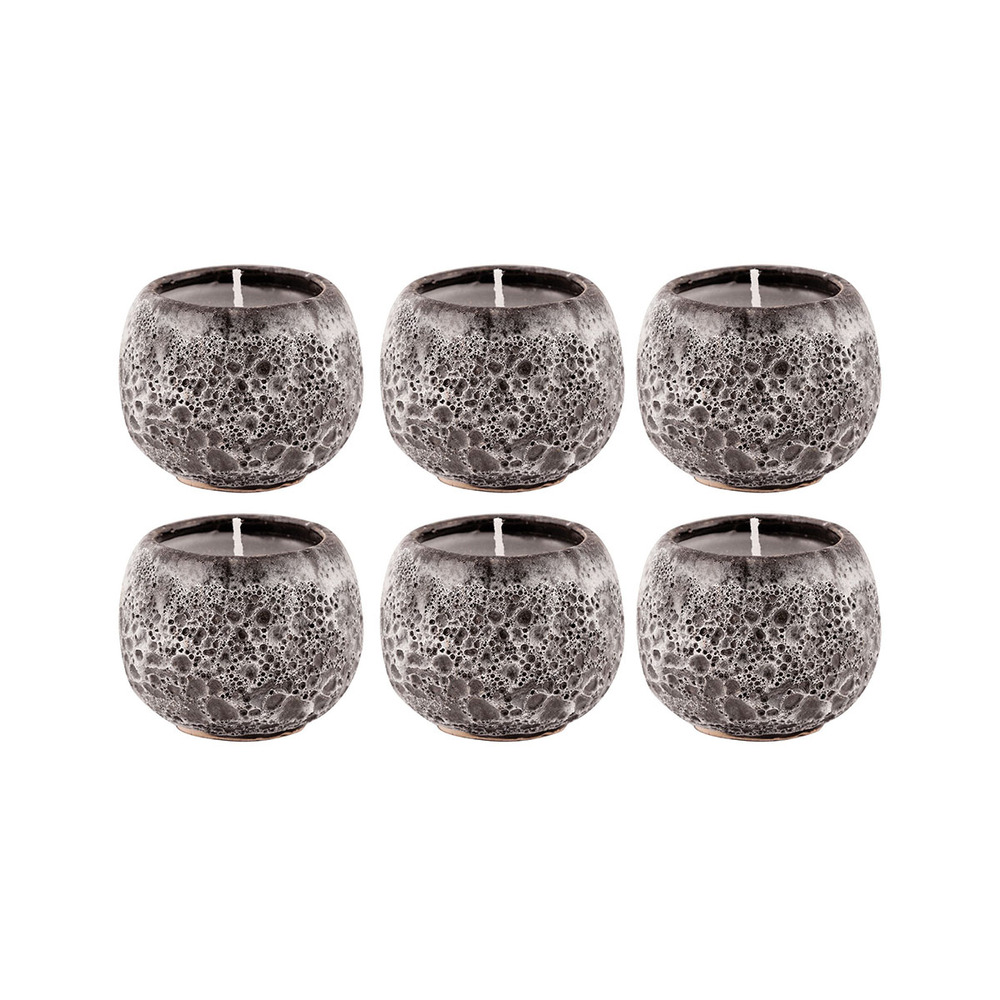 Varanasi 1.75-inch Votives in Brown (Set of 6)