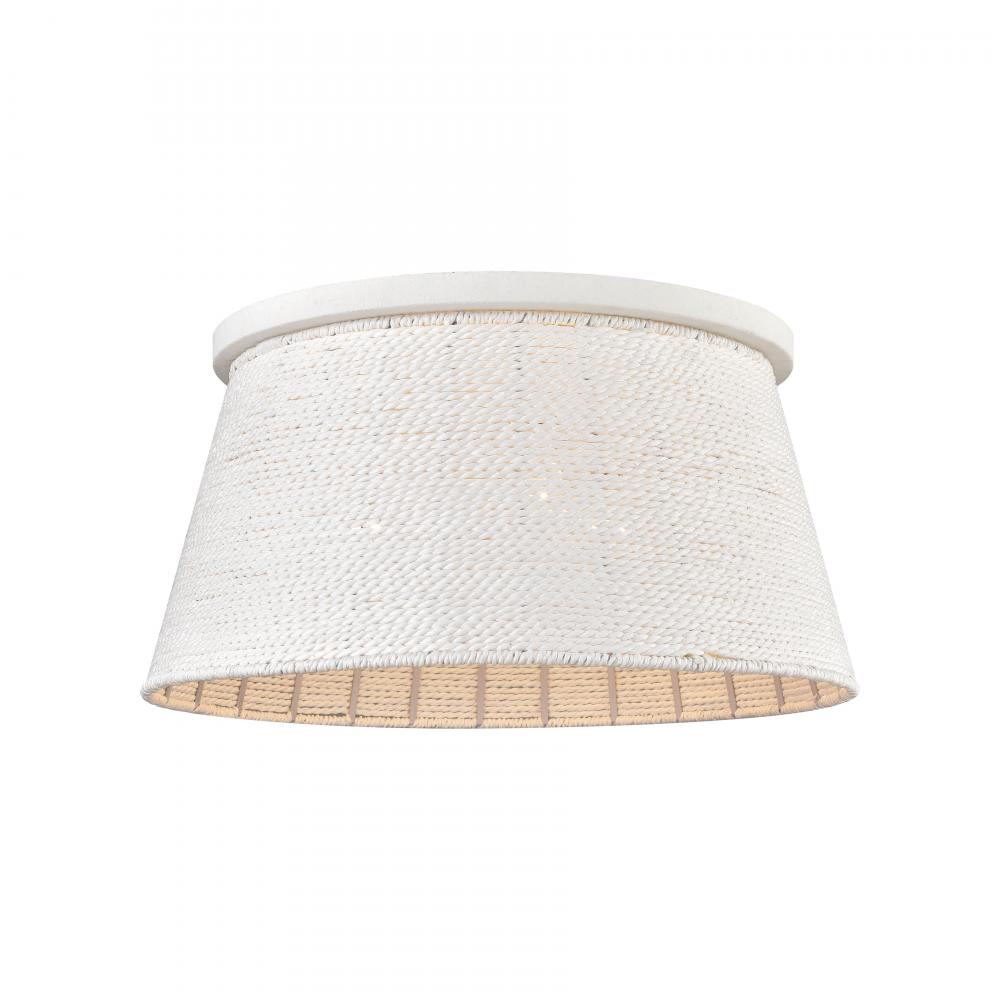 Sophie 18'' Wide 3-Light Flush Mount - White Coral