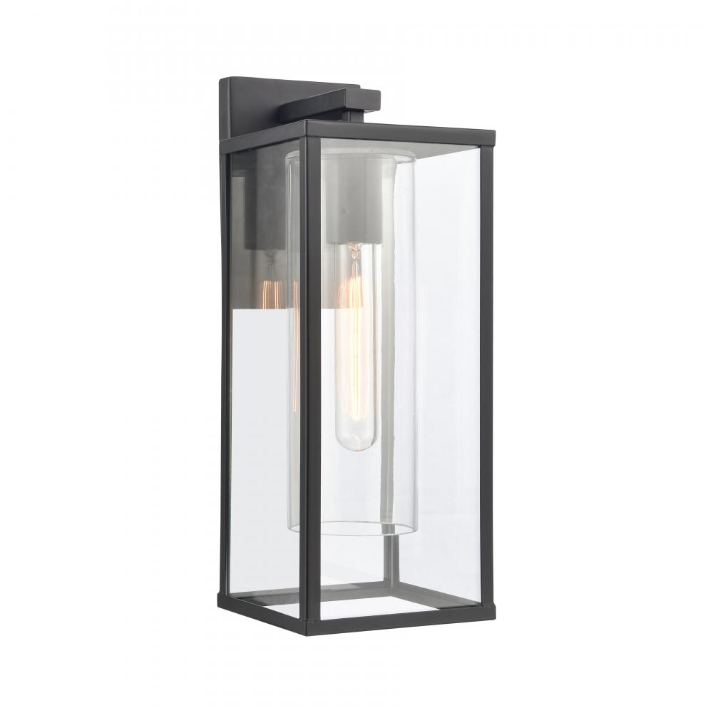 Augusta 16'' High 1-Light Outdoor Sconce - Matte Black