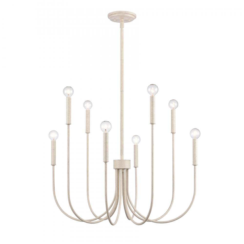 Ulla 28'' Wide 8-Light Chandelier - Antique White