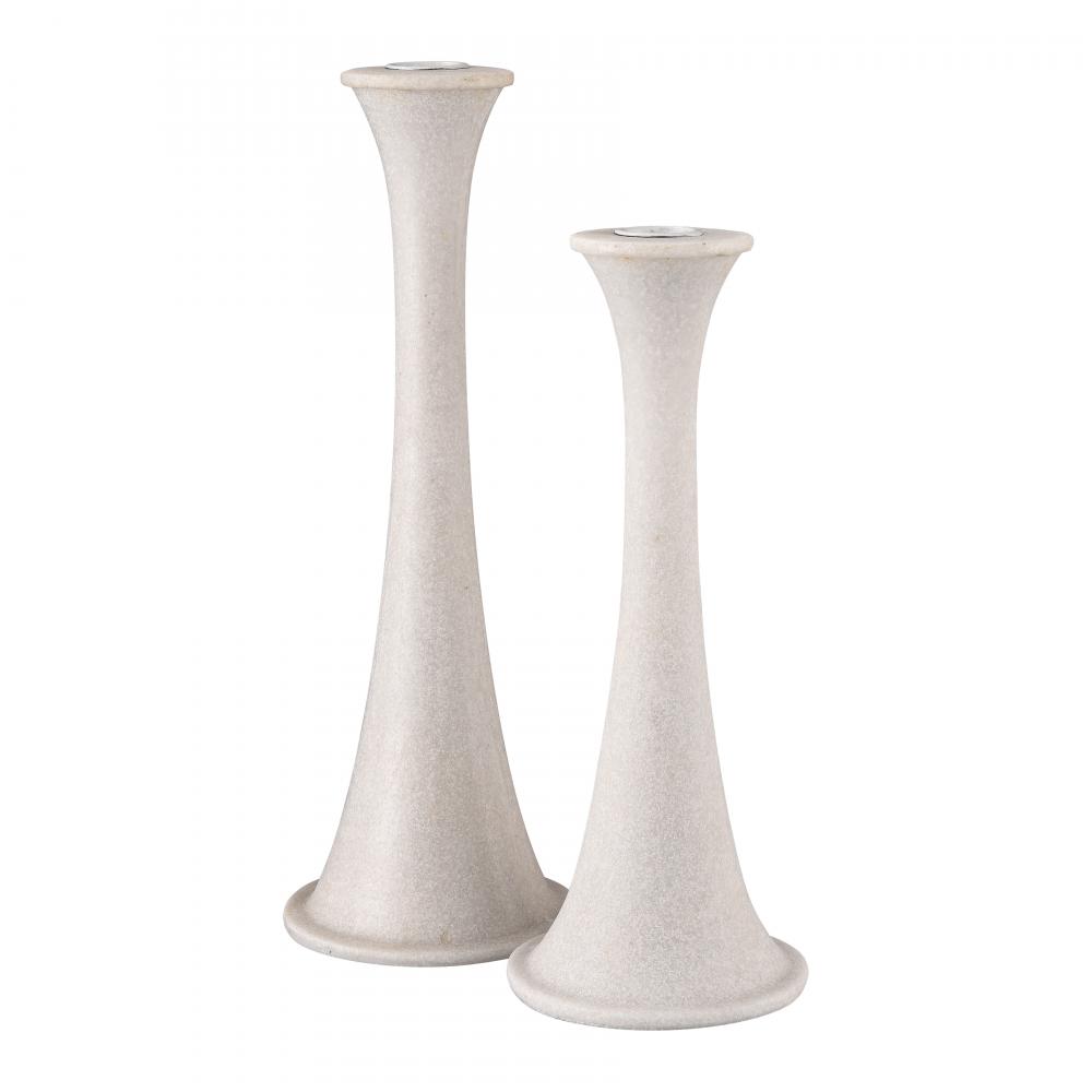 Bonnie Candleholder - Set of 2 Alabaster