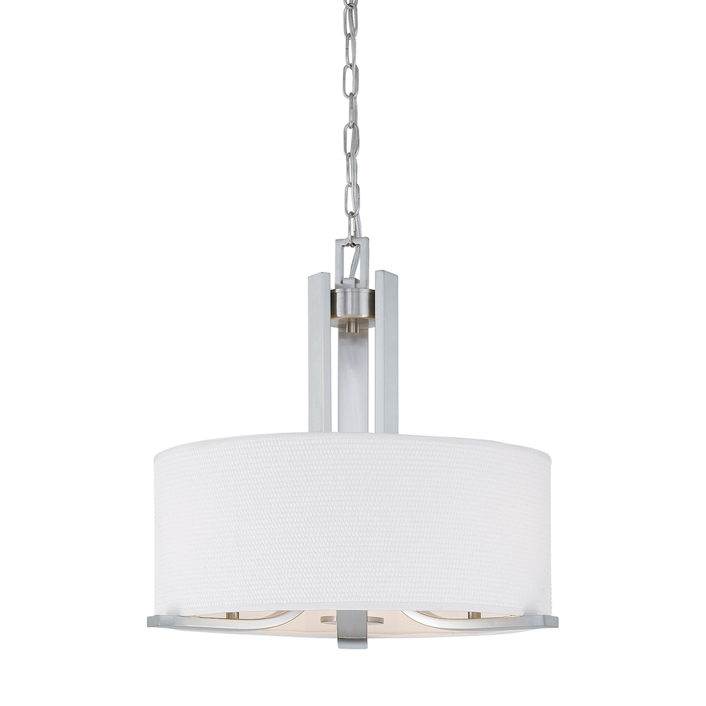 Thomas - Pendenza 20'' Wide 3-Light Chandelier - Brushed Nickel