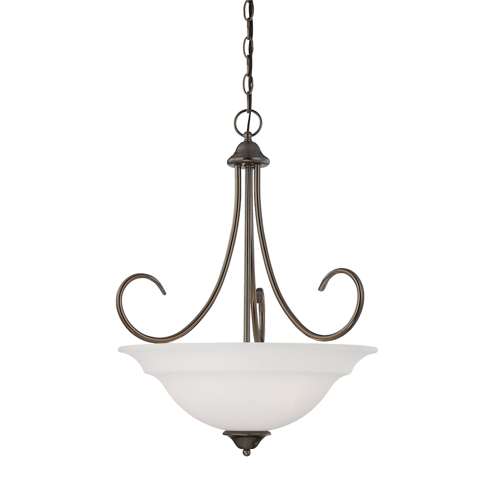 Thomas - Bella 20'' Wide 3-Light Pendant - Oiled Bronze