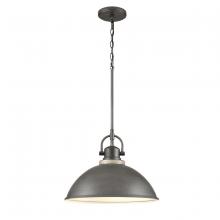 ELK Home 69651/1 - North Shore 18'' Wide 1-Light Outdoor Pendant - Iron