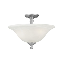 ELK Home SL869678 - Thomas - Riva 16'' Wide 3-Light Semi Flush Mount - Brushed Nickel