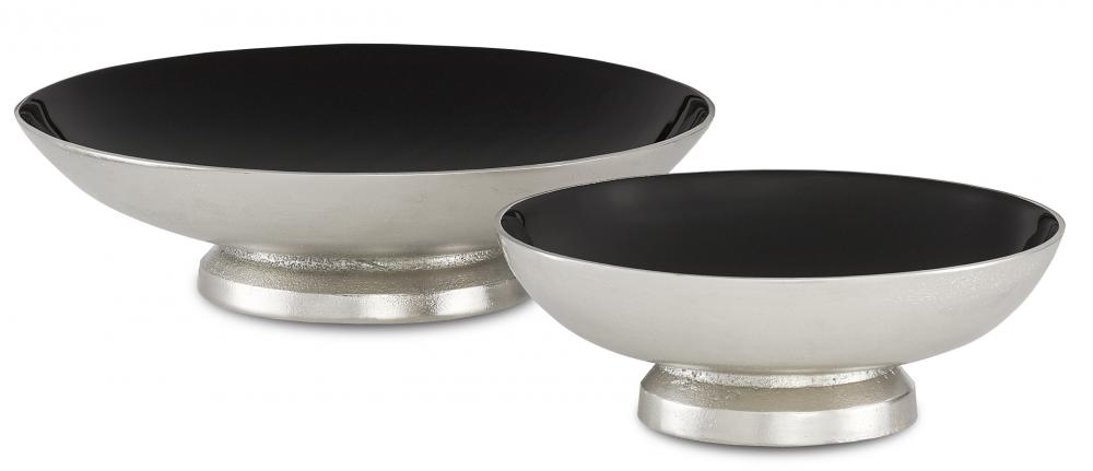 Varu Silver & Black Bowl Set of 2