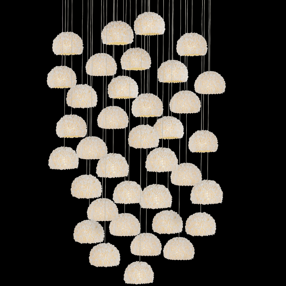 Virtu 36-Light Round Multi-Drop Pendant