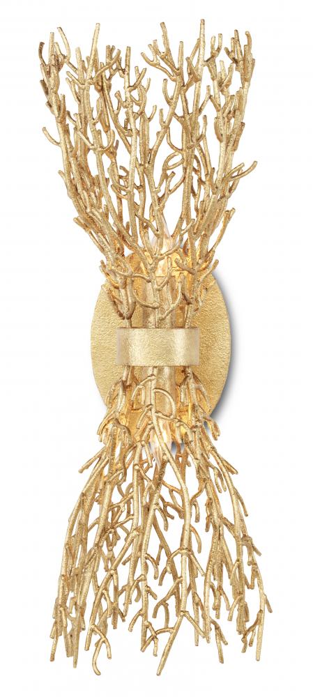 Sea Fan Gold Wall Sconce