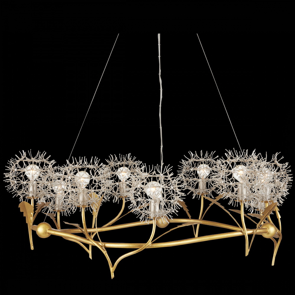 Dandelion Silver & Gold Chandelier