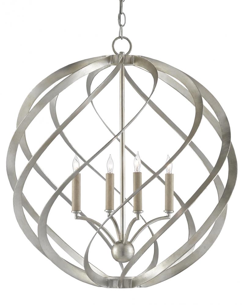 Roussel Silver Orb Chandelier