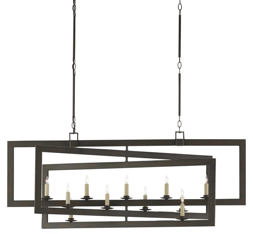 Middleton Bronze Rectangular Chandelier