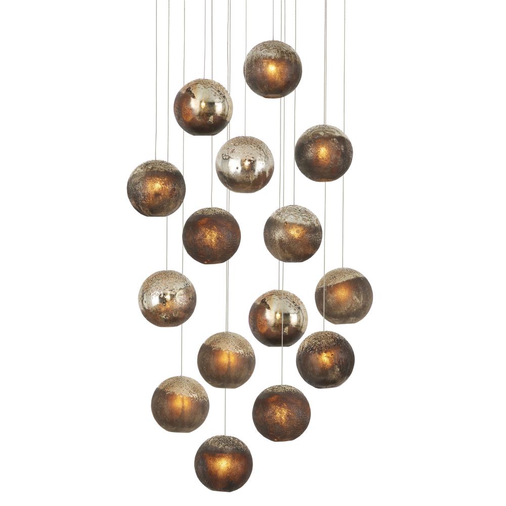 Pathos 15-Light Round Multi-Drop Pendant