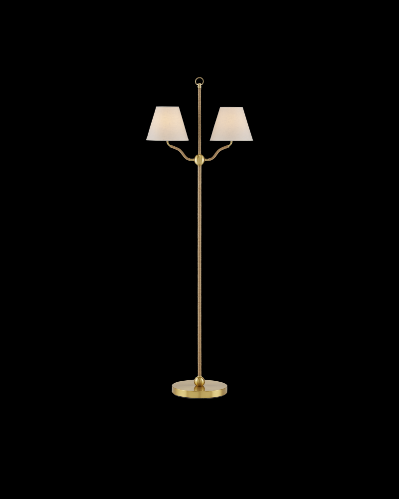 Sirocco Brass Floor Lamp