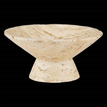 Currey 1200-0811 - Lubo Travertine Large Bowl