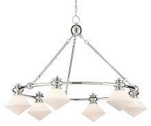 Currey 9000-0615 - Rycroft Nickel Chandelier