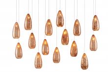 Currey 9000-0906 - Rame 15-Light Linear Multi-Drop Pendant