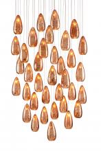 Currey 9000-0908 - Rame 36-Light Round Multi-Drop Pendant