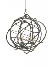 Currey 9488 - Genesis Black Orb Chandelier